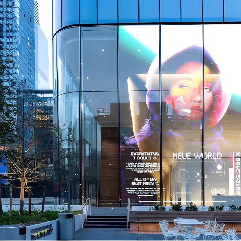 What are the core advantages of transparent led film display screen?